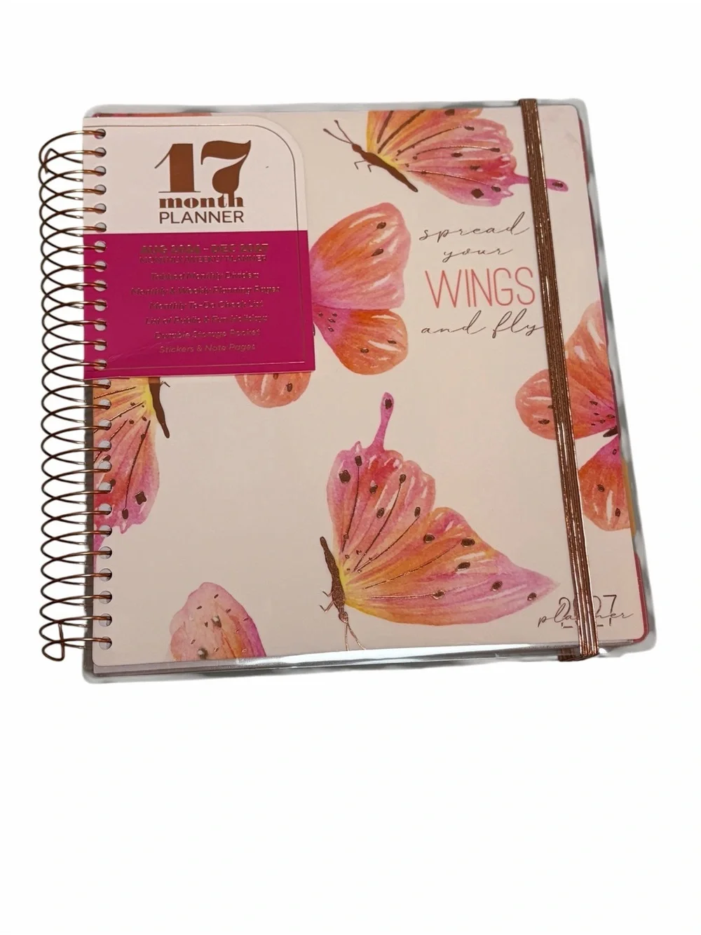 The Creative Expert Spread Your Wings Butterfly 17-Month Planner 8/26 - 12/27